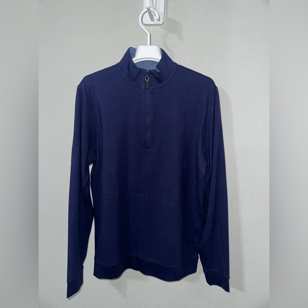J Mc LAUGHLIN PULLOVER WITH ZIP UP‎ NECKLINE MENS SMALL